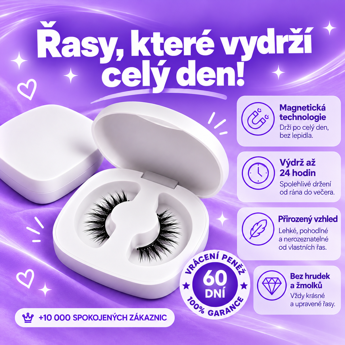 Eloura | Magnetické Řasy Bez Lepidla