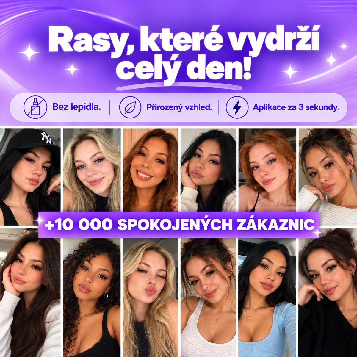 Eloura | Magnetické Řasy Bez Lepidla